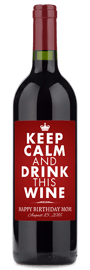 wine gift keep calm and drink wine